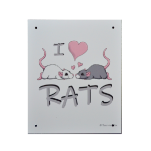 waakbordje I love rats