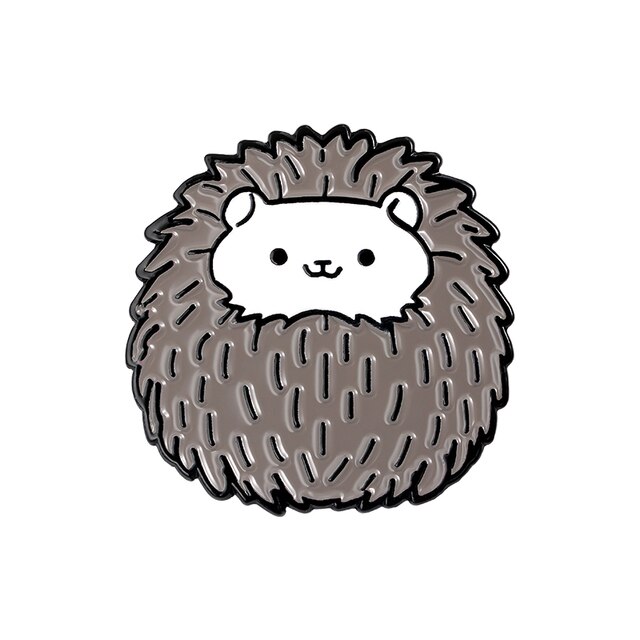 emaille egel pin speldje